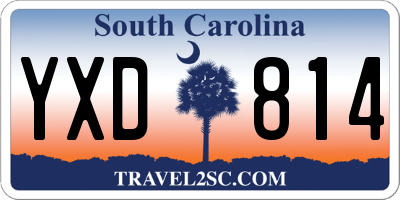 SC license plate YXD814
