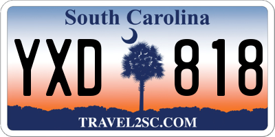 SC license plate YXD818