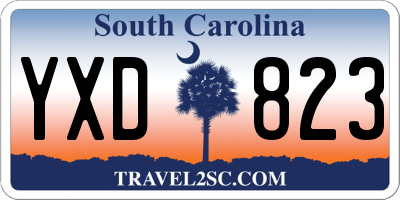 SC license plate YXD823