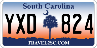 SC license plate YXD824
