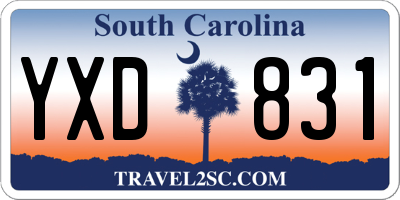 SC license plate YXD831