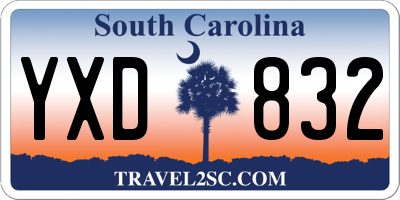 SC license plate YXD832