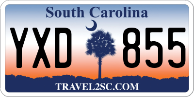 SC license plate YXD855