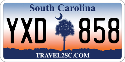SC license plate YXD858
