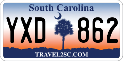 SC license plate YXD862