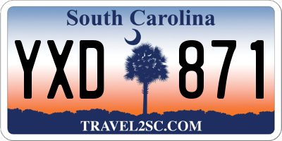 SC license plate YXD871