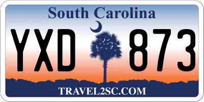 SC license plate YXD873