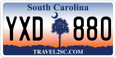 SC license plate YXD880