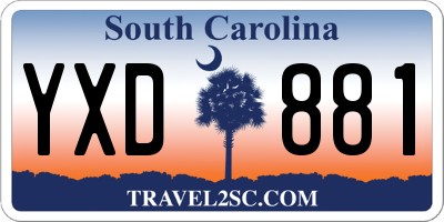 SC license plate YXD881