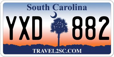 SC license plate YXD882