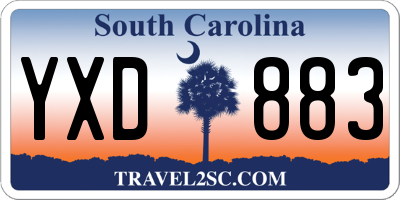 SC license plate YXD883