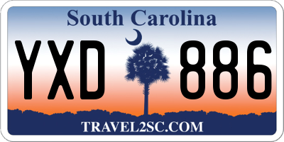 SC license plate YXD886