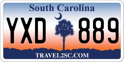 SC license plate YXD889