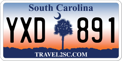SC license plate YXD891