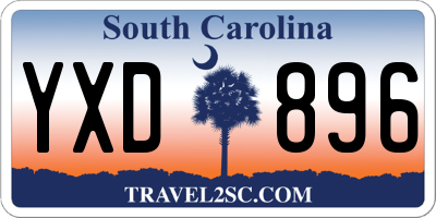 SC license plate YXD896