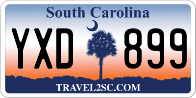 SC license plate YXD899