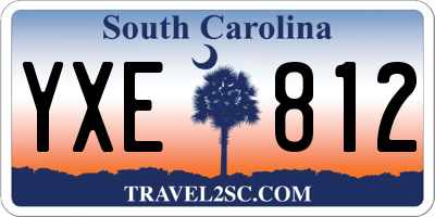 SC license plate YXE812