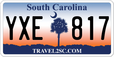 SC license plate YXE817