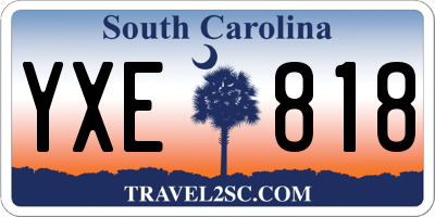 SC license plate YXE818