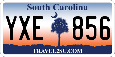 SC license plate YXE856