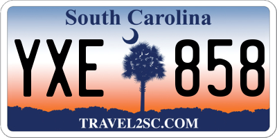 SC license plate YXE858