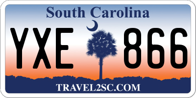 SC license plate YXE866