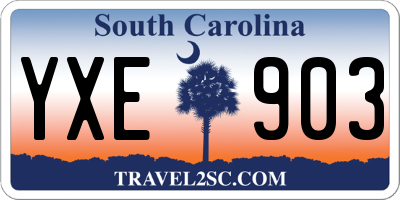 SC license plate YXE903