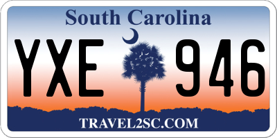 SC license plate YXE946