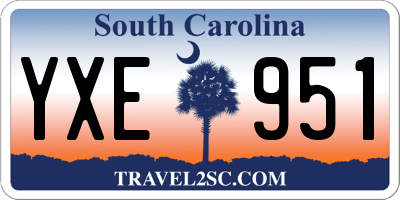 SC license plate YXE951