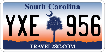 SC license plate YXE956