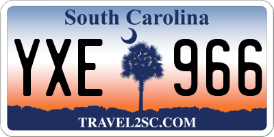 SC license plate YXE966