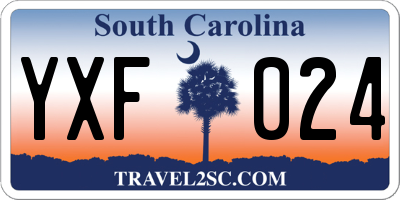 SC license plate YXF024
