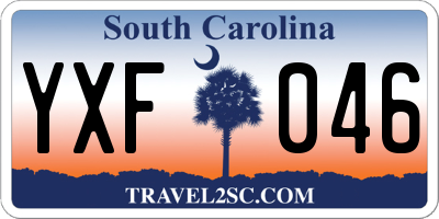 SC license plate YXF046