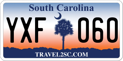 SC license plate YXF060