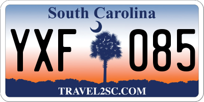 SC license plate YXF085