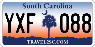SC license plate YXF088