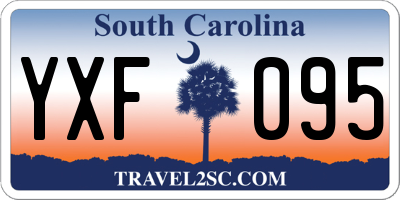 SC license plate YXF095