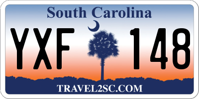 SC license plate YXF148