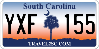 SC license plate YXF155