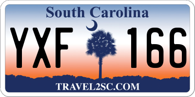 SC license plate YXF166