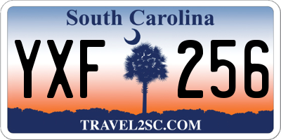 SC license plate YXF256