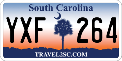 SC license plate YXF264