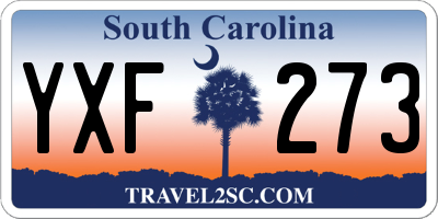 SC license plate YXF273