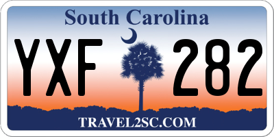 SC license plate YXF282