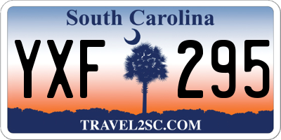 SC license plate YXF295