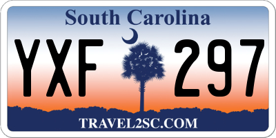SC license plate YXF297