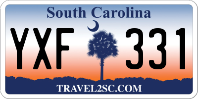 SC license plate YXF331