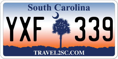 SC license plate YXF339