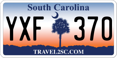 SC license plate YXF370