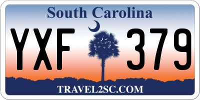 SC license plate YXF379